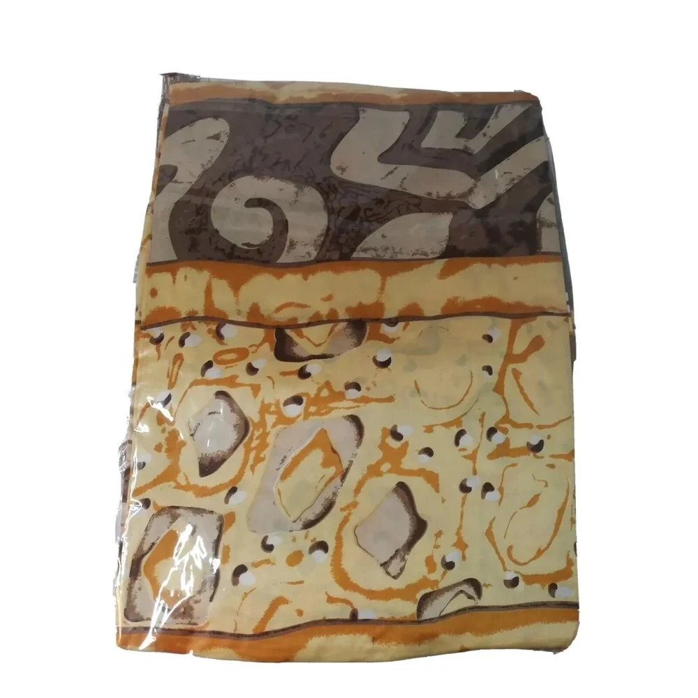 Womens 100% Silk Scarf Oblong Scarf All Seasons Tassel- Contemporary Art